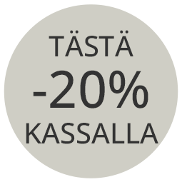 Alennus -20% kassalla tästä tuotteesta